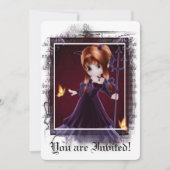 Invitation gothique Douche nuptiale Little Devil 5 (Devant)