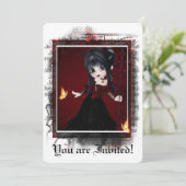 Invitation gothique Douche nuptiale Petit Diable (Debout devant)