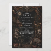 Invitation Gothique Épouvantable Halloween (Devant)