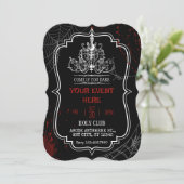 Invitation gothique et effrayante pour Halloween d (Debout devant)