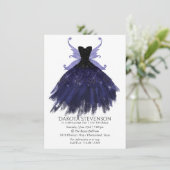 Invitation Gothique Fairy Indigo Gown | Fleur royale violet p (Debout devant)