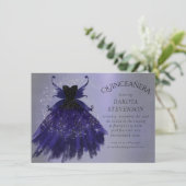 Invitation Gothique Fairy Indigo Gown | Fleur royale violet p (Debout devant)