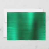 Invitation Gothique Fairy Turquoise Gown | Fleur verte profon (Dos)