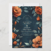 Invitation Gothique Floral Maussade (Devant)