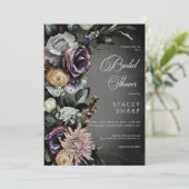 Invitation Gothique foncé mystérieux flou bouché Douche (Debout devant)