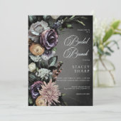 Invitation Gothique foncé Mystérieux Muté flou Brunch (Debout devant)