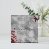 Invitation gothique grunge de mamans rouges (Debout devant)