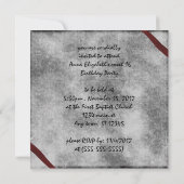 Invitation gothique grunge de mamans rouges (Dos)