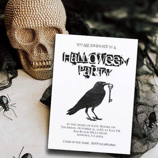 Invitation Gothique Halloween