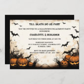 Invitation Gothique Halloween (Devant / Derrière)