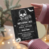 Invitation Gothique Halloween Boos Avant I Dos Fête des marié