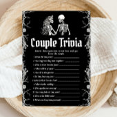 Invitation Gothique Halloween Couple Trivia Fête des mariées 