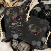 Invitation Gothique Halloween Couples Fiançailles de douche