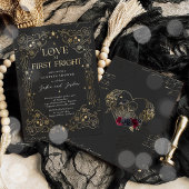 Invitation Gothique Halloween Couples Fiançailles de douche