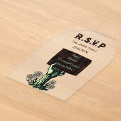 Invitation gothique Halloween Main de zombie (Poser)