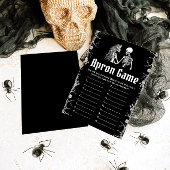 Invitation Gothique Halloween Squelette Fête des mariées Apro