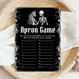 Invitation Gothique Halloween Squelette Fête des mariées Apro