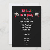 Invitation Gothique Halloween style bachelorette (Dos)