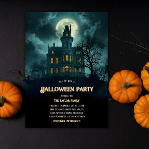 Invitation Gothique Haunted House Halloween Party