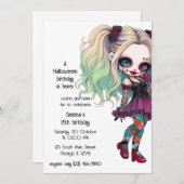 Invitation gothique japonais (Devant / Derrière)