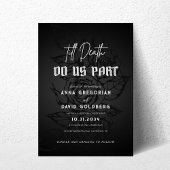 Invitation Gothique Jusqu'à la mort Do Us Part Halloween Mari