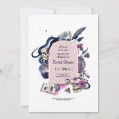 Invitation Gothique magique Halloween sorcière Fête des marié (Devant)