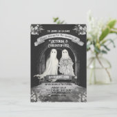 Invitation Gothique Mariage de mariée et de chambre fantôme (Debout devant)