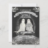 Invitation Gothique Mariage de mariée et de chambre fantôme (Devant)