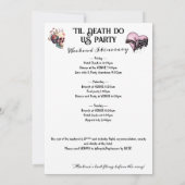 Invitation Gothique Mariée ou Mort Til Death Bachelorette Wee (Dos)