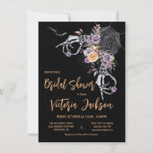 Invitation Gothique Moderne Halloween Douche nupti (Devant)
