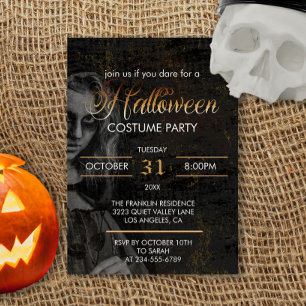 Invitation Gothique Noir Adulte Halloween Costume effrayant
