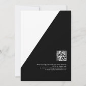 Invitation Gothique Noir Blanc Rouge Jusqu'à la mort Do Us Pa (Dos)