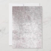 Invitation Gothique Noir & Rose Rouge Floral Brunch nuptial (Dos)