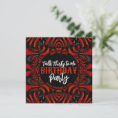 Invitation Gothique Parler Anniversaire Trente Noirs + Parti  (Debout devant)