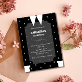 Invitation Gothique Petite fille en robe noire Anniversaire