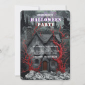 Invitation gothique pour une soirée d'Halloween da (Devant)