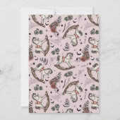 Invitation Gothique rose rocheux Cheval Rock a Bye Baby showe (Dos)