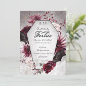 Invitation Gothique Rustique Mort à Mes Quarantes 50e Anniver (Debout devant)