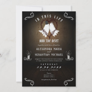 Invitation Gothique Sombre Dans Cette Vie & Le Mariage De Fan