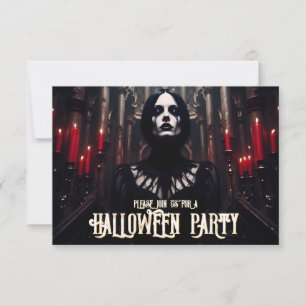 Invitation gothique sombre pour une soirée Hallowe