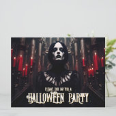 Invitation gothique sombre pour une soirée Hallowe (Debout devant)