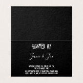 Invitation gothique sombre pour une soirée Hallowe (Inside Unfolded)