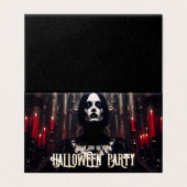 Invitation gothique sombre pour une soirée Hallowe (Outside Unfolded)