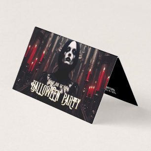 Invitation gothique sombre pour une soirée Hallowe