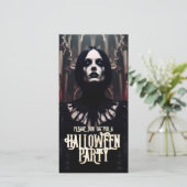 Invitation gothique sombre pour une soirée Hallowe (Debout devant)