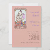 Invitation Gothique Tarot Card Amateurs Dîner de répétition M (Devant)