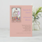 Invitation Gothique Tarot Card Amateurs Dîner de répétition M (Debout devant)