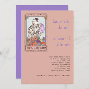 Invitation Gothique Tarot Card Amateurs Dîner de répétition M