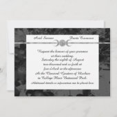Invitation Gothique Triple Moon Floral Mariage Handfasting St (Devant)