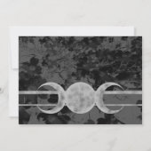 Invitation Gothique Triple Moon Floral Mariage Handfasting St (Dos)